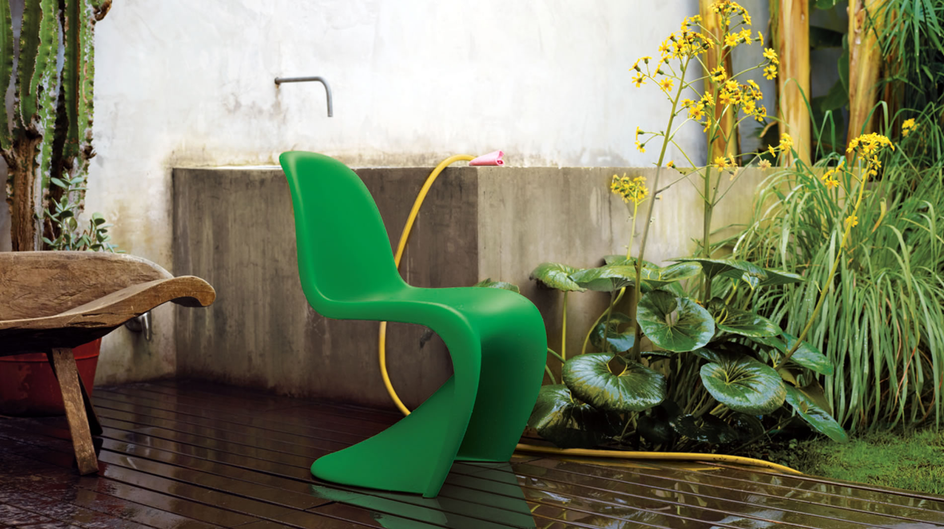 panton chair green